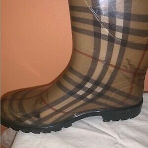Burberry rain boots